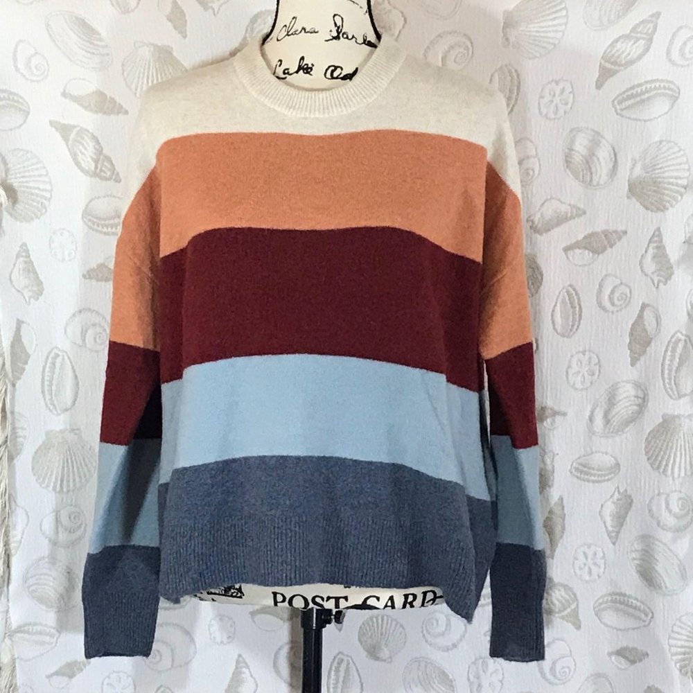 Madewell Crofton striped sweater, L